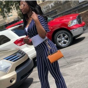 Small Flat Leather Cluth w/ Gold & Leather Strap